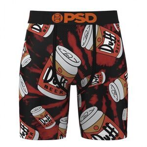PSD Men's The Simpsons "Duff Beer" Boxer Brief - Med